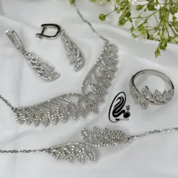 سرویس زنجیری نقره کد Sb53211