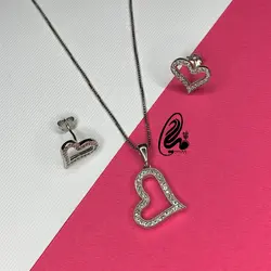 نیمست جواهری طرح قلب کد NS10953