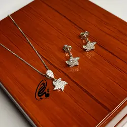 نیمست نقره جواهری کد NS64221