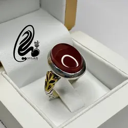 انگشتر عقیق مردانه کد M90123