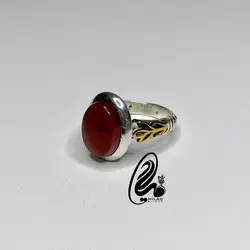 انگشتر عقیق مردانه کد M90123