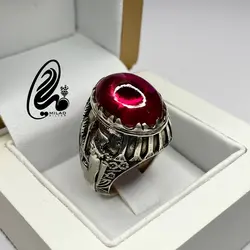 انگشتر یاقوت مردانه کد M45531