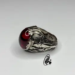 انگشتر یاقوت مردانه کد M45531