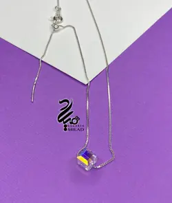 گردنبند مکعب سواروسکی کد D43555