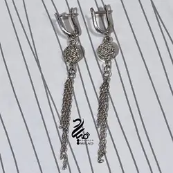 گوشواره نقره زنانه کد Q10121