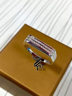 حلقه نقره مردانه کد H5498