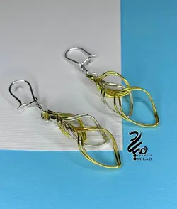 گوشواره نقره آویز کد Q8786