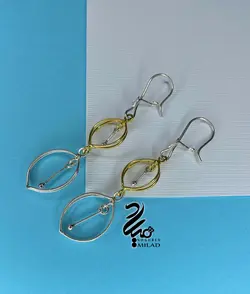 گوشواره نقره آویز کد Q5875