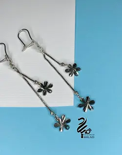 گوشواره نقره آویز کد Q089754