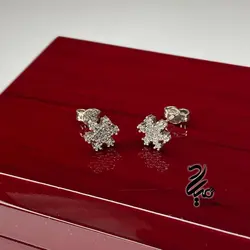 گوشواره نقره میخی کد Q98987