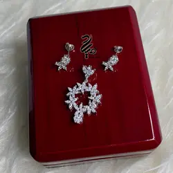 نیمست نقره طرح گل کد NS6533