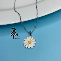 گردنبند نقره مدل آفتابگردان کد J2394