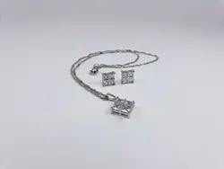 نیم ست تیتانیوم طرح جواهر باگت