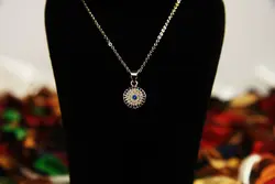 نیم ست طرح جواهر چشم نظر نگین کاری (برند zj)