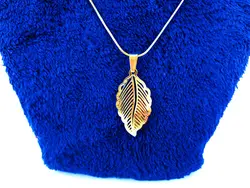 نیم ست مشابه طلا طرح برگ