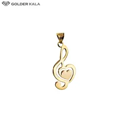 آویز طلا طرح نت موسیقی