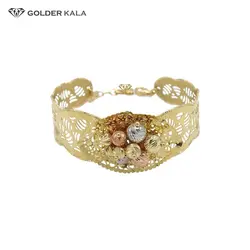 دستبند طلا پهن مدل 2129