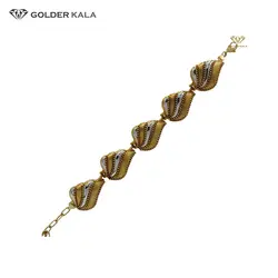 دستبند طلا طرح برگ کد 1682