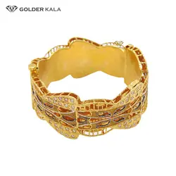 دستبند طلا پهن زنانه مدل 2009