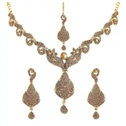 نیم ست طلا هندی کد ۴۱۸۲