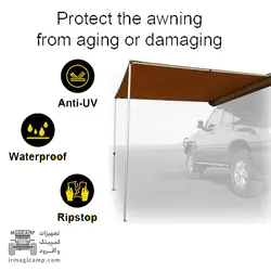 سایه بان بغل خودرو طرح ARB مجیکمپ - گروه تولیدی مجیکمپ