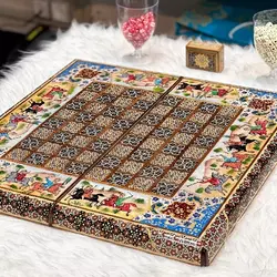 تخته نرد خاتم مدل چوگان ۲