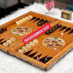 تخته نرد خاتم مدل چوگان ۲