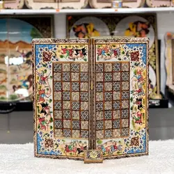 تخته نرد خاتم مدل چوگان ۲
