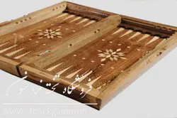 تخته نرد چوب گردو مدل رز