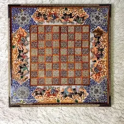 تخته نرد خاتم مدل چوگان ایرانی