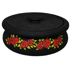 ماهیتابه سنگی نقاشی شده سایز متوسط 2 نفره