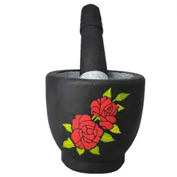 هاون سنگی سایز 3 طرح گلبرگ سرخ