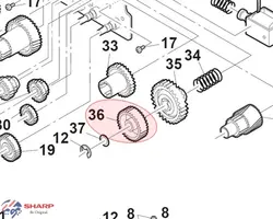چرخ دنده رابط هیتر کپی شارپ Sharp AR-160/5316/5516