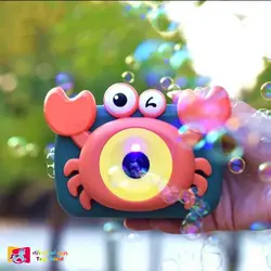 حباب ساز موزیکال و چراغ دار طرح خرچنگ اسباب بازی