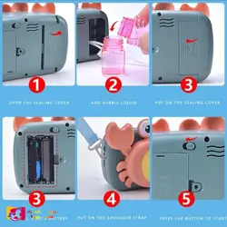 حباب ساز موزیکال و چراغ دار طرح خرچنگ اسباب بازی