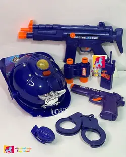 ست اسباب بازی تفنگ با کلاه