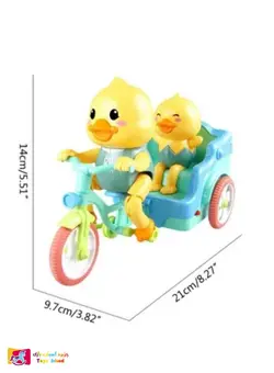 اسباب بازی موزیکال طرح اردک سه چرخه سوار
