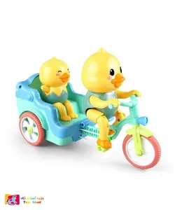 اسباب بازی موزیکال طرح اردک سه چرخه سوار