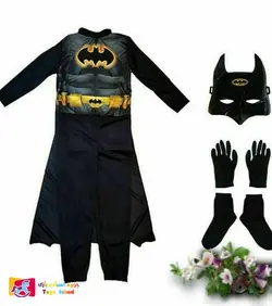 لباس شخصیت بتمن عضلانی (جنس کشی ) سایز 7 تا 8 سال