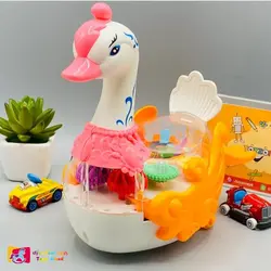 اسباب بازی طرح مرغابی موزیکال مدل Gear Swan