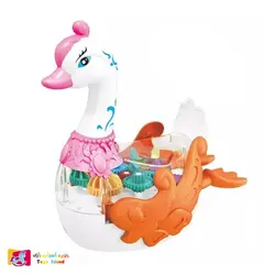 اسباب بازی طرح مرغابی موزیکال مدل Gear Swan