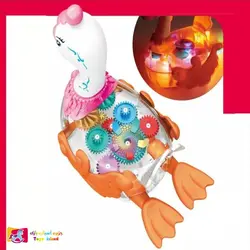 اسباب بازی طرح مرغابی موزیکال مدل Gear Swan