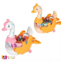 اسباب بازی طرح مرغابی موزیکال مدل Gear Swan