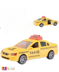 اسباب بازی ماشین تاکسی چراغدار موزیکال زرد