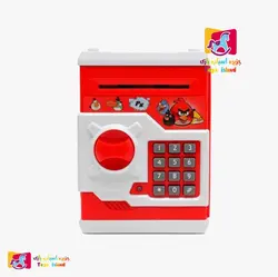 قلک رمز دار اسباب بازی کودک طرح انگری برد ( گاوصندوق رمزدار )