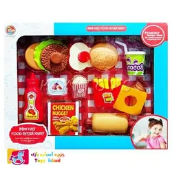 ست فست فود اسباب بازی با همبرگر FASHION SMALLCUTLERY