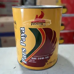 روغن موتور پارس پایا 20W50 حجم 3.75 لیتر