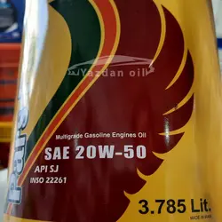 روغن موتور پارس پایا 20W50 حجم 3.75 لیتر