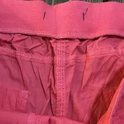 شلوارک اسپورت ساحلی کتان صورتی اورجینال