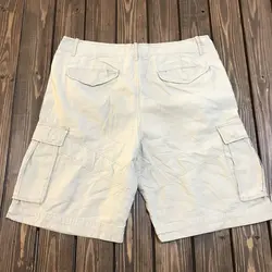 شلوارک اسپورت کتان کرمی اورجینال